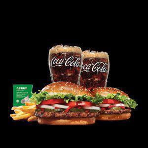 버거킹 와퍼+와퍼주니어+콜라R+콜라R+쉐이킹프라이 스윗어니언