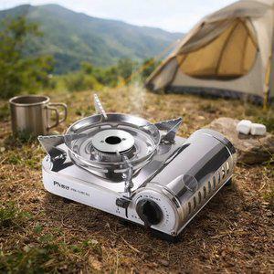 PN풍년 휴대용 가스렌지 스텐 바람막이 일체형 미니 버너