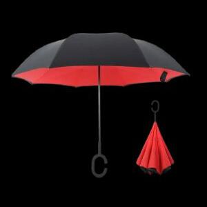 거꾸로 장우산 자동 스탠드 C커브 손잡이 반대로접히는 튼튼한 스마트 우산 2중 차단막