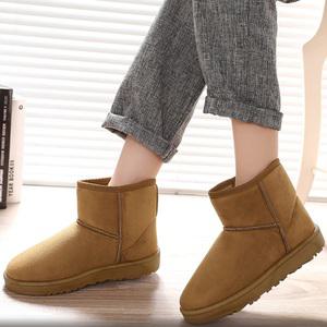 클래식 기모 양털 스웨이드 모던 미들 겨울 부츠 방한 방풍 보온 키높이 안감 털부츠