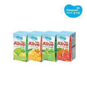 [동원] 덴마크 테이크 얼라이브 120ml 48개 (자몽/망고/청포도/오렌지)