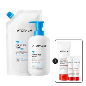 아토팜 탑투토워시 460ml+리필400ml GIFT) 엠엘이크림8m*2+로션60ml