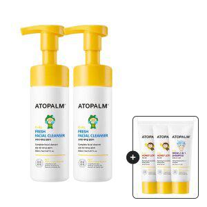 아토팜 프레쉬 페이셜 클렌저 2개 키즈폼클렌징 GIFT)로션20ml*2+샴푸20ml