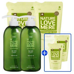 네이쳐러브메레 젖병세정제 액상용기 2개+리필 2팩+[GIFT]리필 2팩 더 총 6개