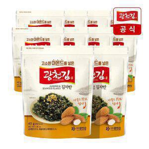 [광천김] 꼬소한 아몬드가 들어간 김자반 40g x 10봉