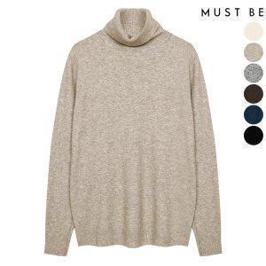 울 혼방 폴라 이너 니트