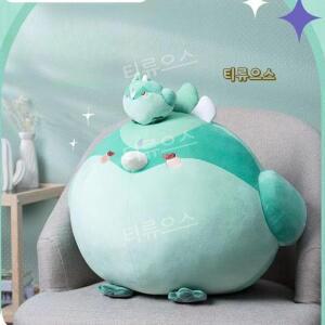 원신 소 인형 본모습 병아리 새 쿠션 베개 11 45 35 cm 티류으스