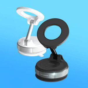 모락 진공 흡착 접이식 차량용 맥세이프 자석 거치대