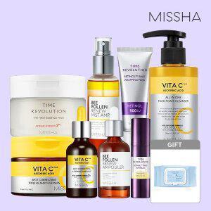 [10%+T5%]미샤 브랜드위크 기초 UP TO 1+1 앰플/크림/패드/기초세트 외