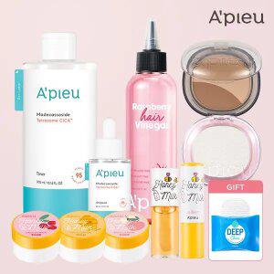 [10%+T5%]어퓨 브랜드위크 Up to 1+1 헤어식초/워터락/블러셔/마데카테트라좀/선크림