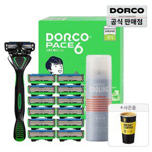 (15%할인) 도루코 페이스6 면도기 풀세트2호+증정(메가커피HOT)/호환가능/6중날
