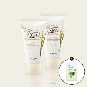 [스킨푸드][쿠폰가10,450원][1+1]라이스 브라이트닝 클렌징폼150ml + (증정) 샤인머스