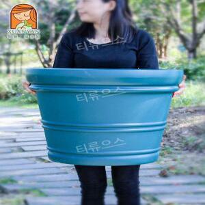 고무화분 60cm 80L 내구성 철 나무 다라이 분갈이 티류으스
