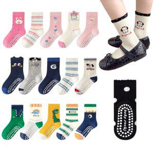 투해피 가을겨울 신상! 아동 미끄럼방지양말 5켤레세트/ 아동 스포츠양말 / 목도리장갑