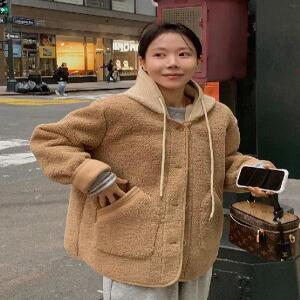 캐롯베이글 덤블 무스탕 (2color) 후드탈부착가능!