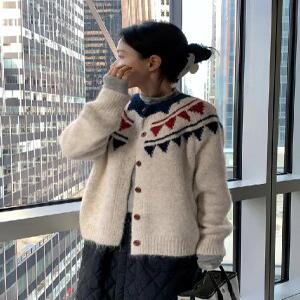 비컨힐 노르딕 니트 가디건 (2color)