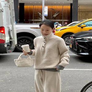 아워 포근 하이넥 니트 (2color)