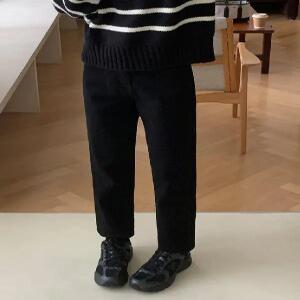 2247 기모 사방스판 슬림배기핏 블랙 데님 (one color) 히든밴딩