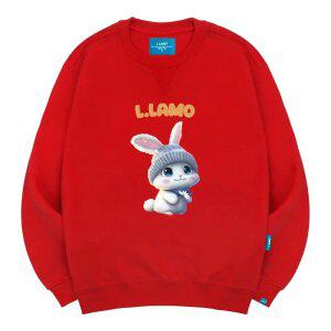 엘라모 기모M 라모래빗 맨투맨 남녀공용 빅사이즈 S~4XL