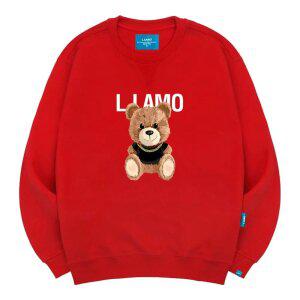 엘라모 기모M 스마일곰돌 맨투맨 남녀공용 빅사이즈 S~4XL