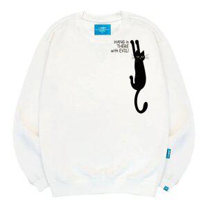 엘라모 기모M 검은고양이 맨투맨 남녀공용 빅사이즈 S~4XL