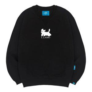 엘라모 기모M 흰검둥이 맨투맨 남녀공용 빅사이즈 S~4XL