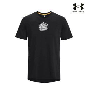 [언더아머] 남성 커리 로고 헤비웨이트 반팔 (1376801-001-K)