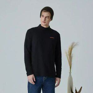 [머렐] 남성 모크넥 기모 긴팔 티셔츠 (D4LS302MBLK-K)