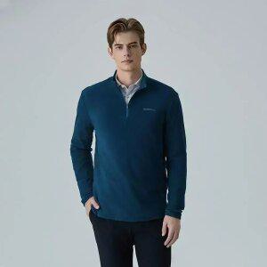 [머렐] 남성 반집업 기모 긴팔 티셔츠 (D4LS302MGRN-K)