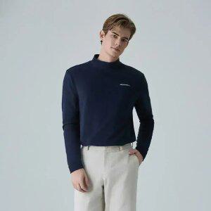 [머렐] 남성 모크넥 기모 긴팔 티셔츠 (D4LS302MNAV-K)