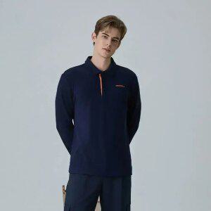 [머렐] 남성 스트레치 기모 긴팔 플리스 카라티셔츠 (D4LS301MNAV-K)