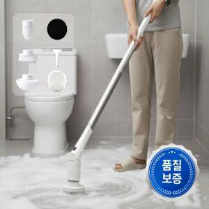 [즉시 할 인 5%] 휴빅 무선 욕실청소기 자동 회전 전동 화장실청소기+스퀴지브러시 증