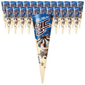 [슈팅냉동] 롯데웰푸드 월드콘 쿠키앤크림 160ml, 24개