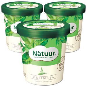 [슈팅냉동] 롯데웰푸드 나뚜루 녹차 파인트, 474ml, 3개