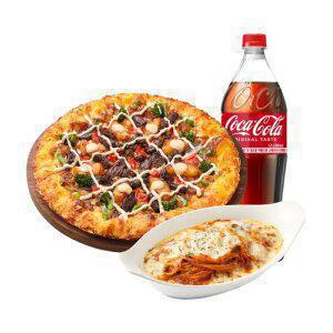 피자헛 화이트 트러플 스테이크 뇨끼 체다골드 엣지 L+리치치즈파스타+콜라 1.25L