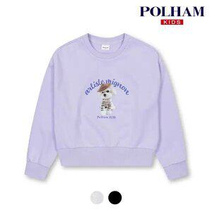 [폴햄키즈] 시그니처 여아 더블니트 포토 그래픽 맨투맨_PKD3TR2040