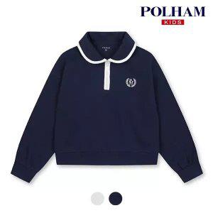 [폴햄키즈] 시그니처 여아 더블니트 카라 아노락 맨투맨_PKD3TR2030