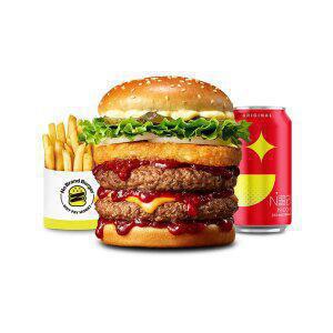 [노브랜드버거] 고스트페퍼 살사 더블 버거세트