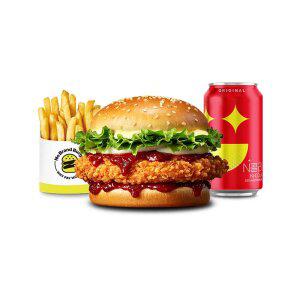 [노브랜드버거] 고스트페퍼 살사 치킨 버거세트
