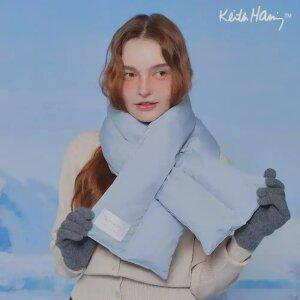 키스해링 히든포켓 남여 공용 패딩목도리 머플러 목도리 넥워머