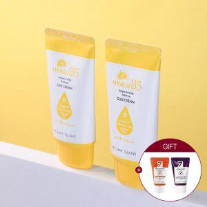 1.+1. 메이아일랜드 히알루B5 수분촉촉 선크림 70ml (총2개)+미니폼클 30ml 2개 증.정
