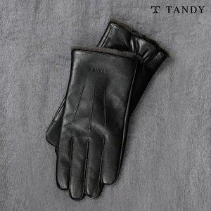 탠디 블랙모던 스마트터치 남성용 가죽장갑