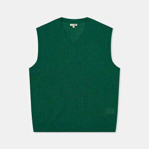 [스파오] (QR) 오버핏 펀칭 베스트 (SPKVC49C91-T)