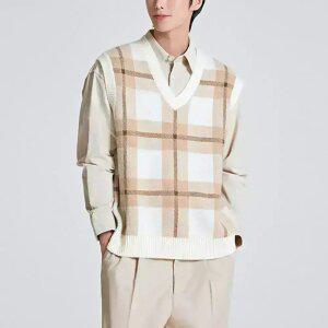 [스파오] 오버핏 체크 베스트 (SPKVC4TC04-T)