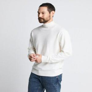 [DIEMS]소프트 터치_솔리드 터틀넥_아이보리 (클래식핏)-DKTVD01CSI