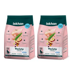 이즈칸 캣 버라이어티 유리너리, 5kg, 2개