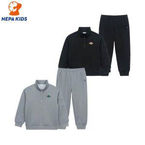NEPA KIDS 네파키즈 공용 기모 애니타임 웜 하프집 세트 KKF5902