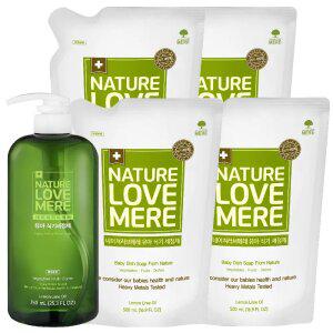 네이쳐러브메레 식기세정제 용기 1개+리필 4개