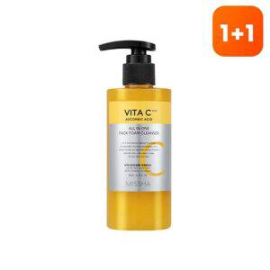 [1+1][미샤] 비타씨플러스 올인원 팩 폼 클렌저 200ml