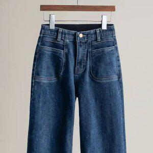 (안나앤모드) jins 일자 와이드 기모데님[데님DDP62]